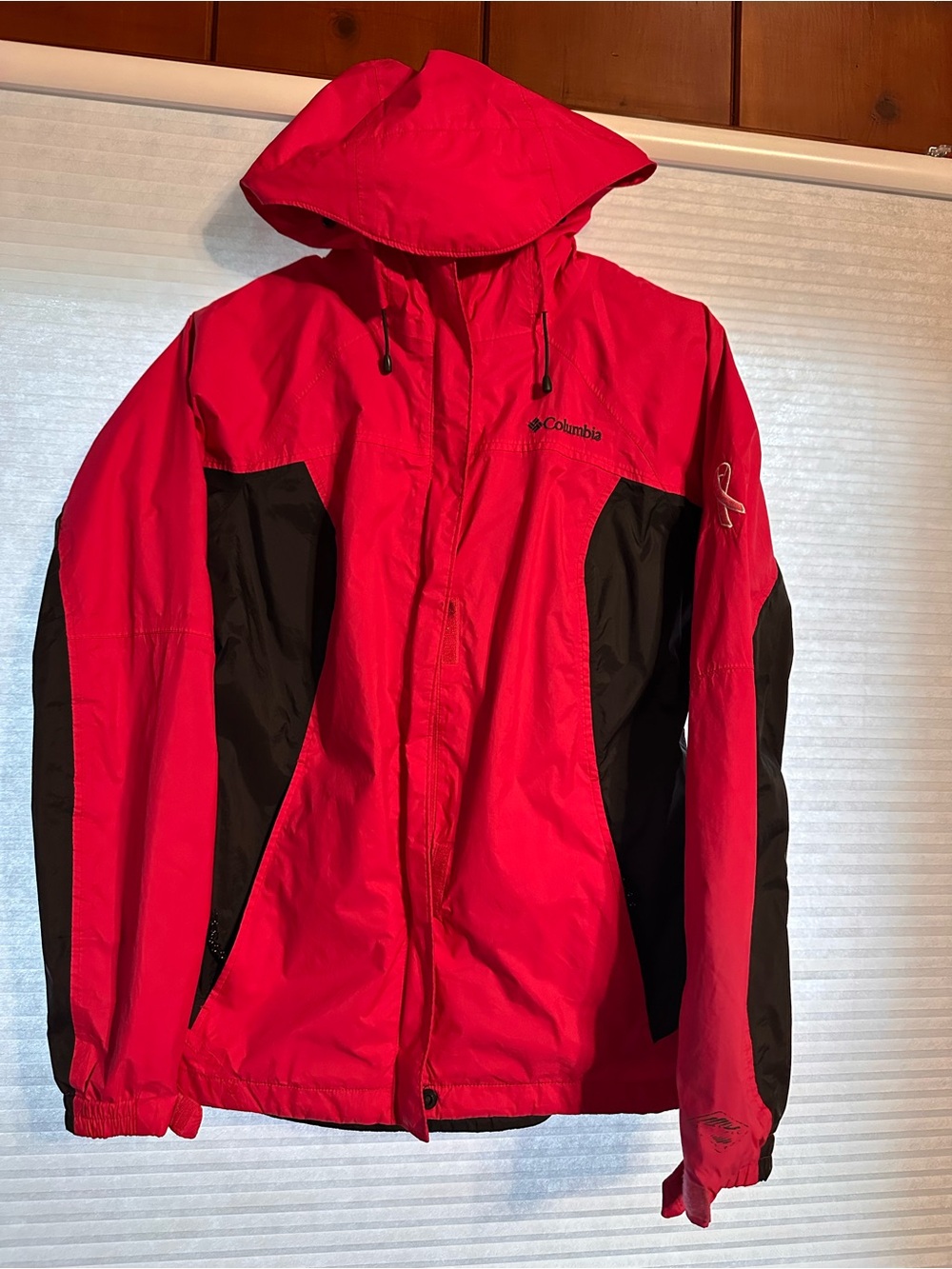 Columbia Pink and White Outdoor Jacket